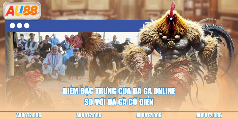 Điểm đặc trưng của đá gà online so với đá gà cổ điển